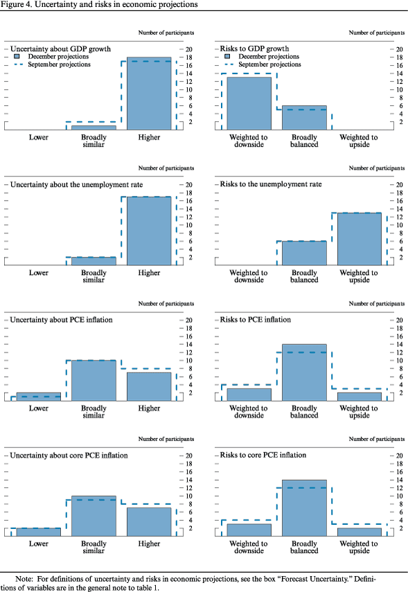 Figure 4. Uncertainty and risks in economic projections
