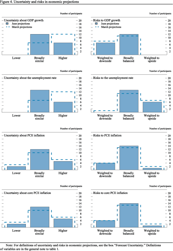 Figure 4. Uncertainty and risks in economic projections