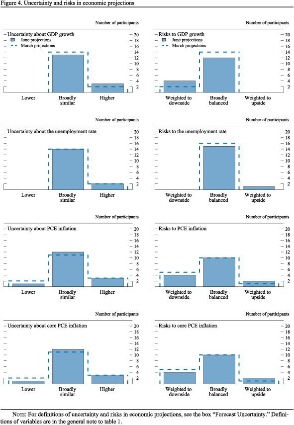 Figure 4. Uncertainty and risks in economic projections